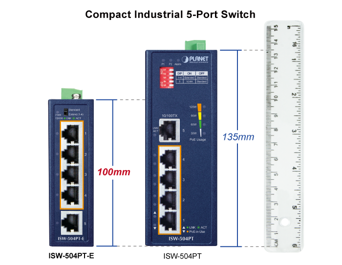 ISW-504PT-E Industrial Ethernet Switch | Planet Technology