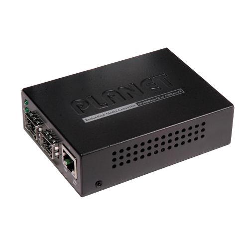 FT-1205A  1-Port 10/100TX - 2-Port 100Base-FX Switch/Redundant Media Converter (SFP)