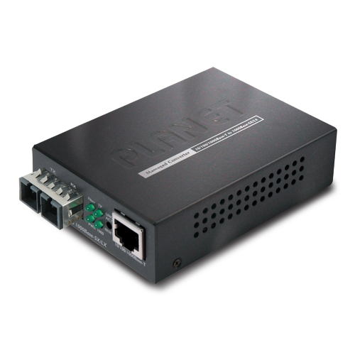 GT-902S Web/SNMP Manageable 10/100/1000Base-T to 1000LX Gigabit Media Converter (SM, SC, 10km)