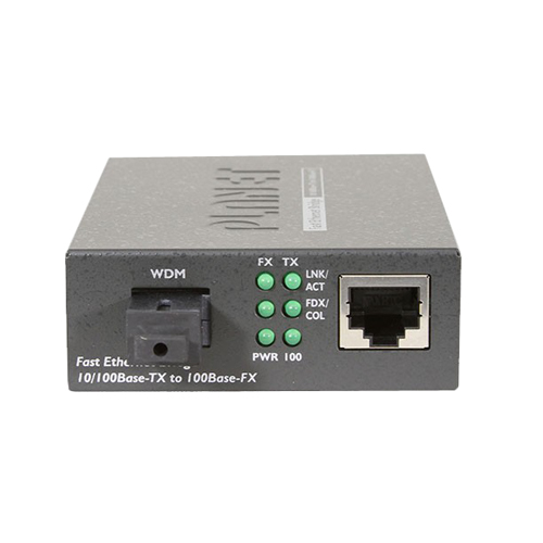FT-806A20 10/100TX - 100Base-FX (WDM) Bi-directional Fiber Converter (SM, SC, 1310nm, 20km, LFPT)