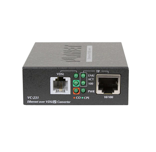 VC-231 Single port 100/100 Mbps Ethernet to VDSL2 Converter - 30a profile