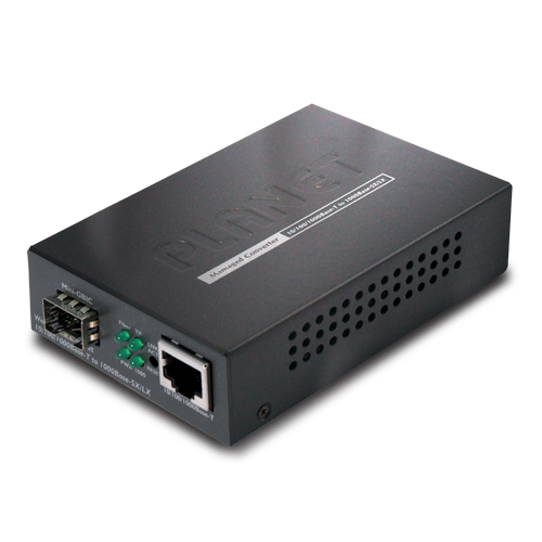 GT-905A 10/100/1000BASE-T to 100/1000BASE-X Managed Media Converter (mini-GBIC, SFP)