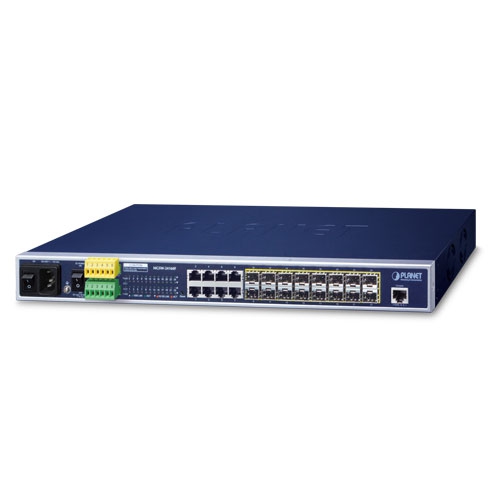 MGSW-24160F L2+ 16-Port 100/1000BASE-X SFP + 8-Port 10/100/1000BASE-T Managed Metro Ethernet Switch