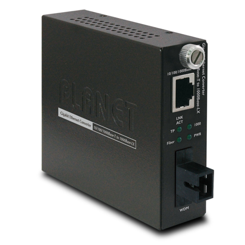 GST-806A60 10/100/1000TX to 1000FX WDM Smart Media Converter (SM, SC, 1310nm, 60km)