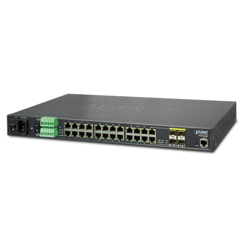 IGSW-24040T Industrial 24-Port 10/100/1000Mbps with 4-Port Shared SFP Managed Gigabit Switch