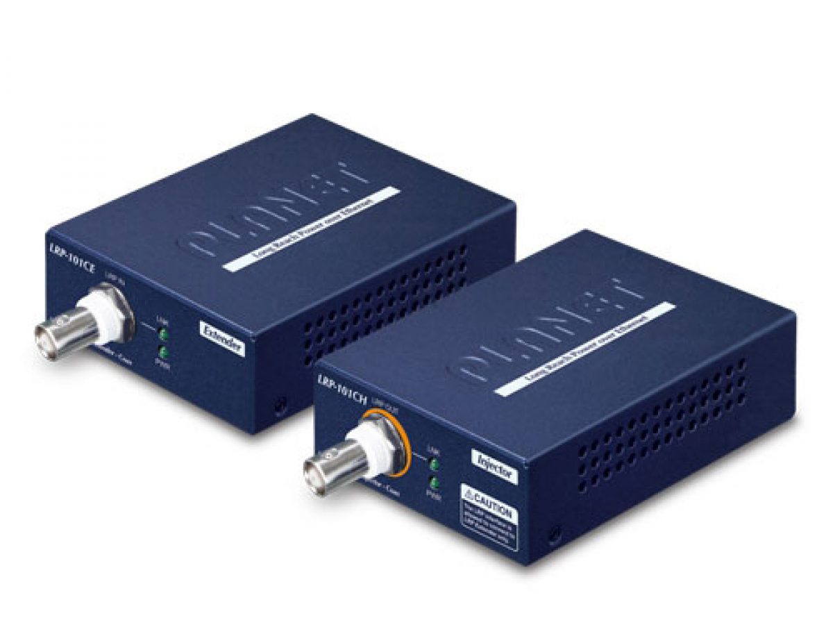 IEXT101-EOC - Ethernet over Coax LAN Extender, PoE powered device, up to  800m reach and transport