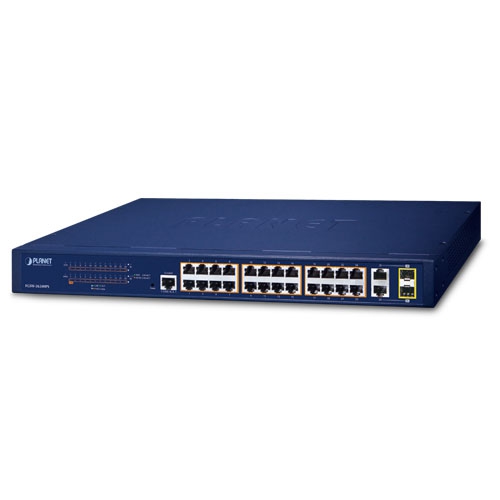 FGSW-2624HPS 24-Port 10/100TX 802.3at PoE + 2-Port Gigabit TP/SFP Combo Managed Ethernet Switch