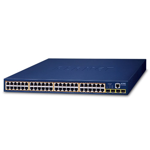 GS-4210-48P4S 48-Port 10/100/1000T 802.3at PoE + 4-Port 100/1000BASE-X SFP Managed Switch