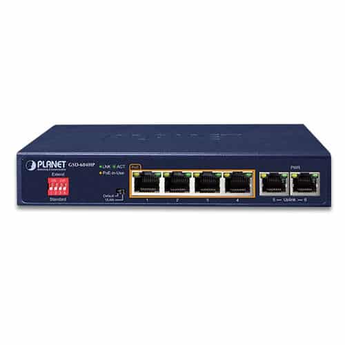 GSD-604HPv3 PoE Switch Front