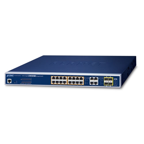 GS-4210-16UP4C 16-Port 10/100/1000T 802.3bt PoE++ plus 4-Port Gigabit TP/SFP Combo Managed Switch
