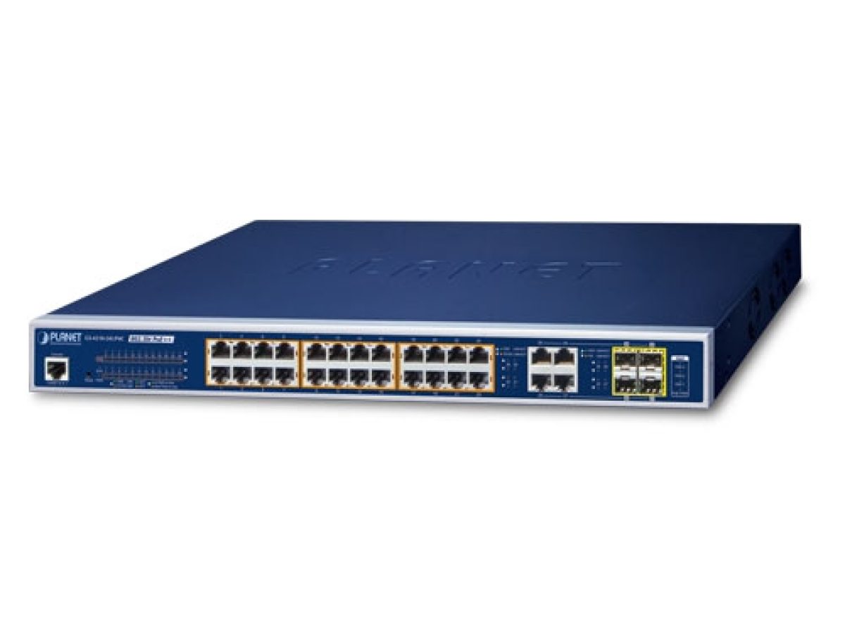 24-Port Gigabit Ethernet PoE+ Web-Managed Switch with 2 SFP Ports  (Refurbished)