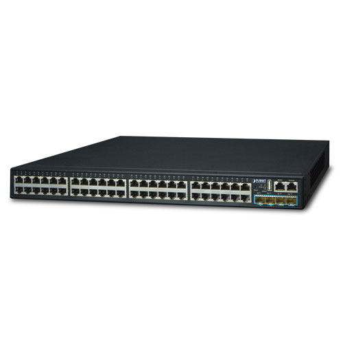 SGS-6341-48T4X Layer 3 48-Port 10/100/1000T + 4-Port 10G SFP+ Stackable Managed Switch
