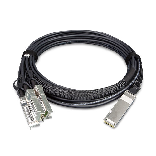 CB-QSFP4X10G-5M 40G QSFP+ to 4 10G SFP+ Direct Attached Copper Cable - 5M