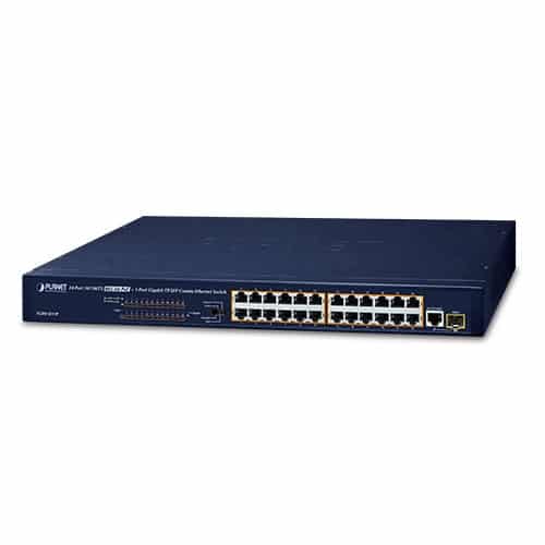 FGSW-2511P 24-Port 10/100BASE-TX 802.3at PoE + 1-Port Gigabit TP/SFP Combo Ethernet Switch