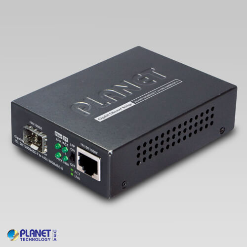 Gt 805a 10 100 1000base T To 1000fx Sfp Media Converter Planet
