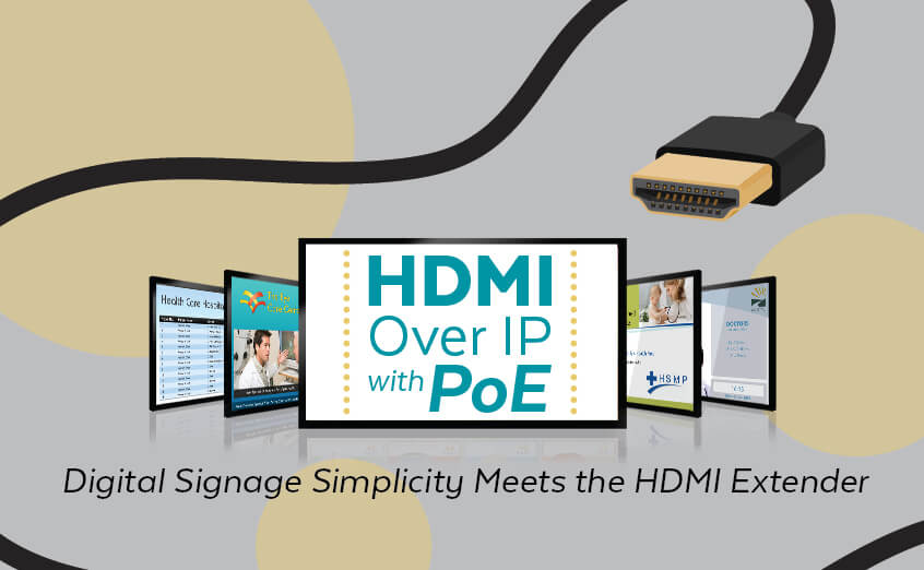 HDMI Over IP with PoE: Digital Signage Simplicity Meets the HDMI Extender