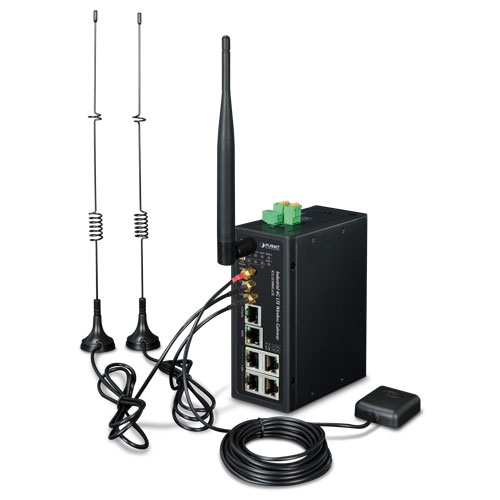 ICG-2510WG-LTE-EU Industrial 4G LTE Cellular Wireless Gateway with 5-Port 10/100/1000T(GPS, LTE Band B1/B3/B5/B7/B8/B20)