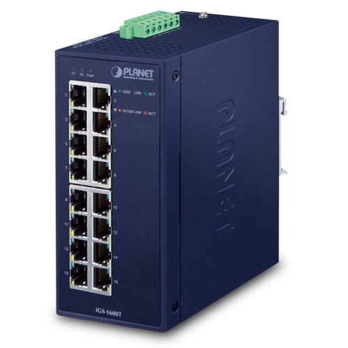 IGS-1600T Industrial 16-Port 10/100/1000T Ethernet Switch