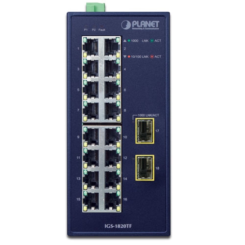 IGS-1820TF Industrial Switch Front