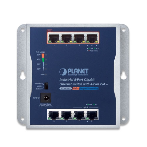 WGS-814HP PoE Switch Front