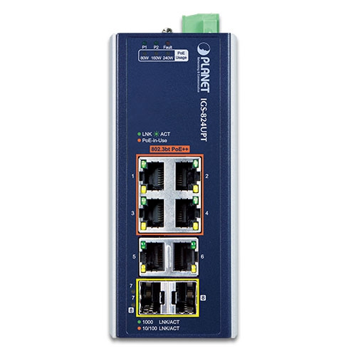 IGS-824UPT PoE Switch Front