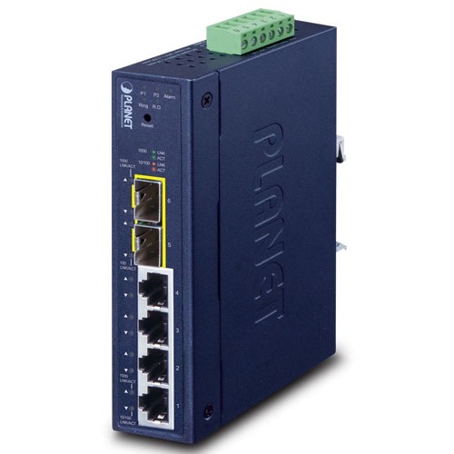 IGS-4215-4T2S Industrial L2/L4 4-Port 10/100/1000T + 2-Port 100/1000X SFP Managed Switch