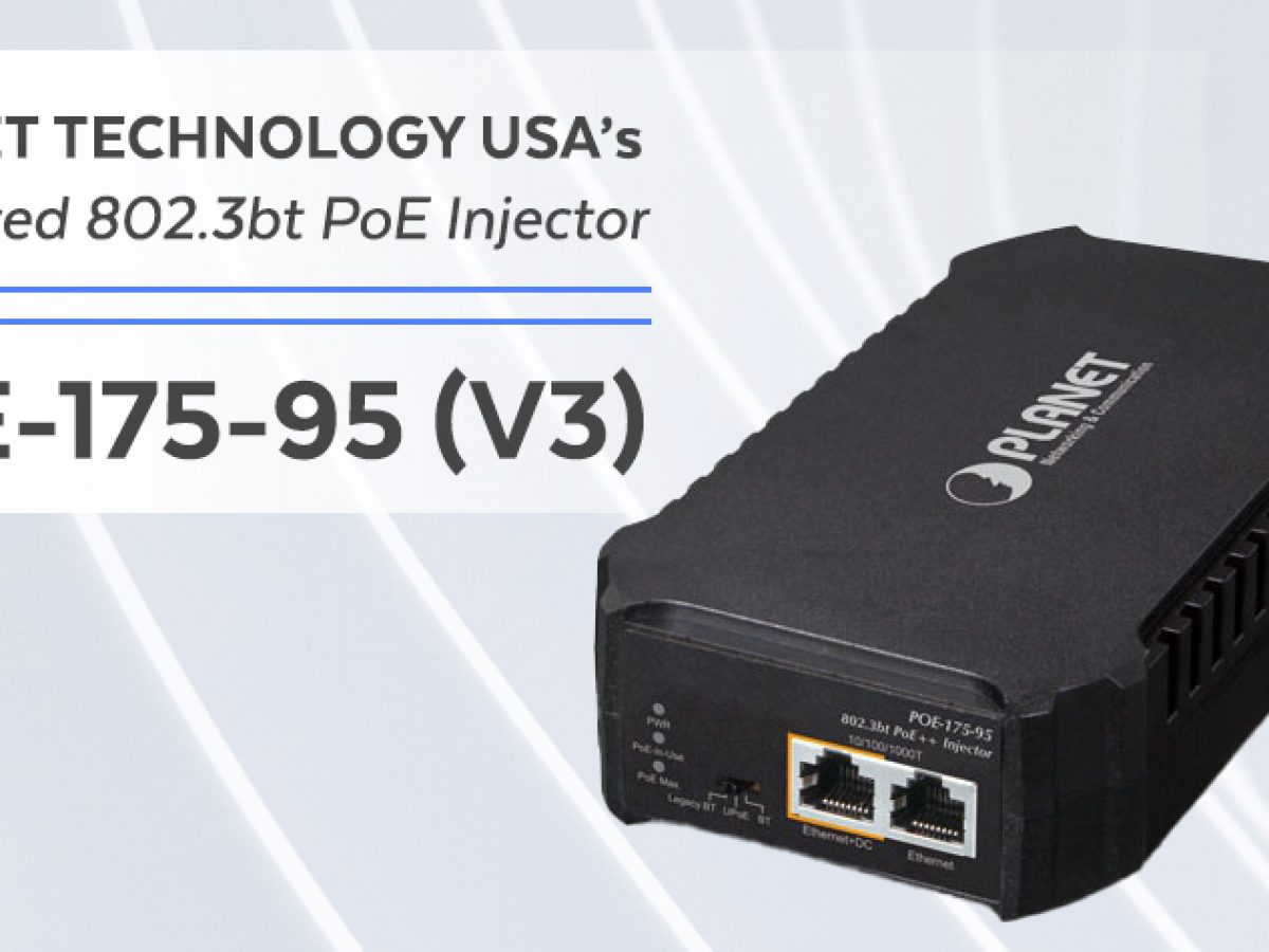 IPOE-470-12V Industrial 4-port 10/100/1000T 802.3bt PoE++ Injector Hub w/  12V Booster - Planet Technology USA