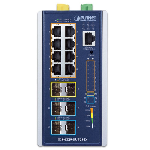 IGS-6329-8UP2S4X Industrial Switch front