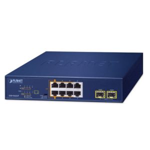 GSD-1022UP 2-Port 10/100/1000T 802.3bt PoE + 4-Port 10/100/1000T 802.3at PoE + 2-Port 10/100/1000T + 2-Port 1000X SFP Desktop Switch