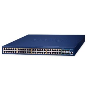 GS-6311-48P6X L3 48-Port 10/100/1000T 802.3at PoE + 6-Port 10G SFP+ Managed Ethernet Switch