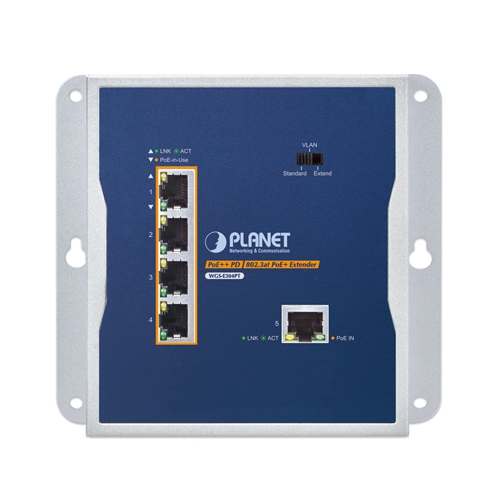 WGS-E304PT Wall Mount PoE Extender front