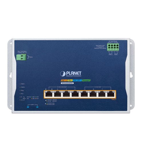 WGS-6325-8UP2X Wall-mount PoE Switch front