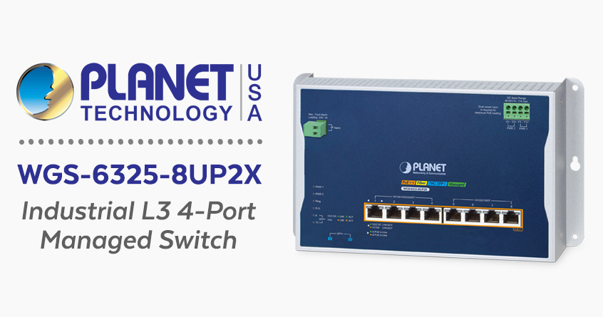 WGS-6325-8UP2X Industrial L3 4-Port Managed Switch