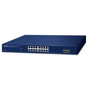 GS-2210-16T2S 16-Port 10/100/1000T + 2-Port 1000X SFP Web Smart Ethernet Switch