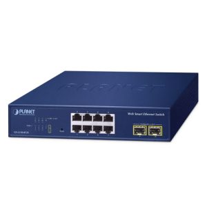 GS-2210-8T2S 8-Port 10/100/1000T + 2-Port 1000X SFP Web Smart Ethernet Switch