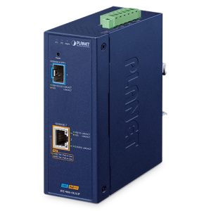 IXT-900-1X1UP Industrial 1-Port 10G SFP+ + 1-Port 10GBASE-T 802.3bt PoE++ Managed Media Converter
