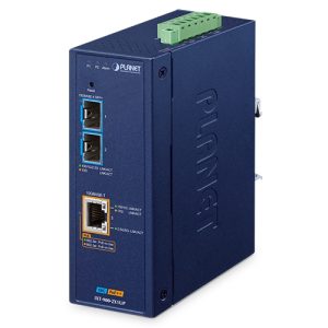 IXT-900-2X1UP Industrial 2-Port 10G SFP+ + 1-Port 10GBASE-T 802.3bt PoE++ Managed Media Converter