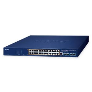 GS-4210-24UP4X 24-Port 10/100/1000T 802.3bt PoE + 4-Port 10G SFP+ Managed Ethernet Switch