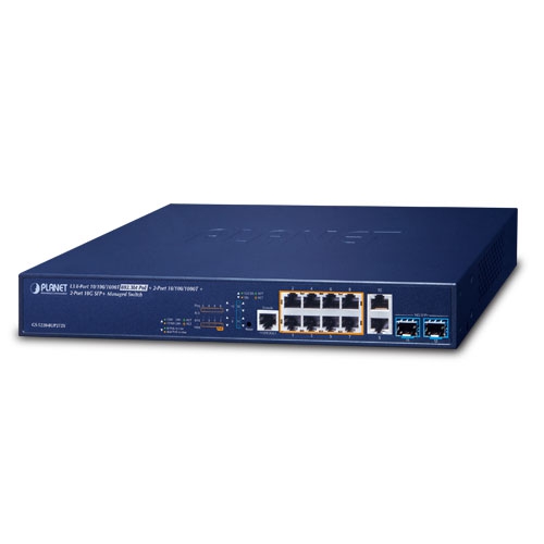 分配器・切替器 GS-5220-8UP2T2X GS-5220-8UP2T2X L3 8-Port 10/100/1000T 802.3bt PoE + 2-Port