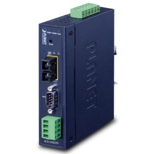 ICS-2102TS IP30 Industrial 1-Port RS232/RS422/RS485 Serial Device Server (1 x 100FX SC, SM/30km, -40~75C)