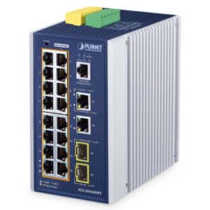 IGS-20160HPT Industrial L3 16-Port 10/100/1000T 802.3at PoE + 2-Port 10/100/1000T + 2-Port 1G/2.5G SFP Managed Switch
