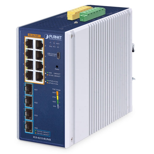 ルーター・ネットワーク機器 PLANET 8-Port 10/100/1000 PoE Switch WGS-804HP 8-Port 10/100/1000T Wall Mounted Gigabit Ethernet