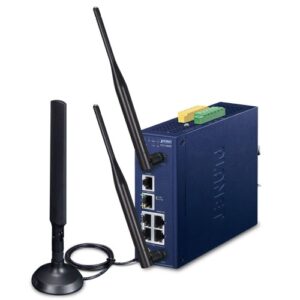 LCG-300W-US Industrial LoRaWAN Wireless Gateway with 5-Port 10/100/1000T