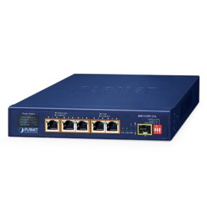 BSP-115PV-15A 5-Port 802.3at PoE+ Solar PoE Switch with 1-Port 1000X SFP and LCD Display