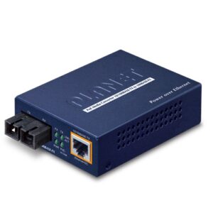 FTP-802S15 IEEE 802.3af PoE 10/100TX - 100FX Fiber Converter (SM, SC, 15km, PoE)