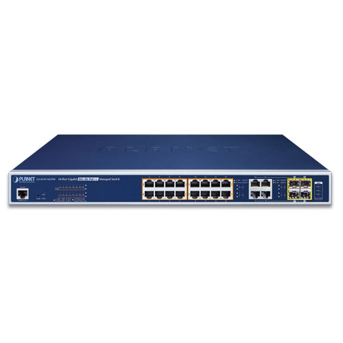 GS-4210-16UP4C 16-Port 10/100/1000T 802.3bt PoE++ plus 4-Port