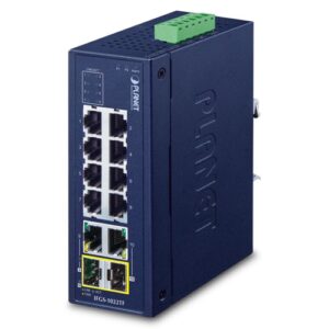 IFGS-1022TF Industrial 8-Port 10/100TX + 2-Port Gigabit TP/SFP Combo Ethernet Switch (-40~75C)