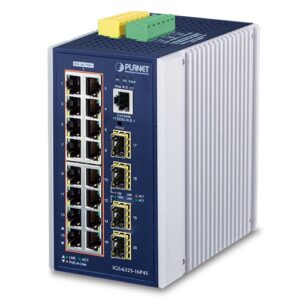 IGS-6325-16P4S L3 Industrial 16-Port 10/100/1000T 802.3at PoE + 4-Port 100/1000X SFP Managed Ethernet Switch