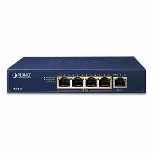 POE-E304 1-Port 802.3bt PoE++ to 4-Port 802.3af/at Gigabit PoE