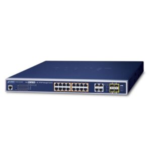 WGSW-20160HP L2+ 16-Port 10/100/1000BASE-T 802.3at PoE + 4-Port Gigabit TP/SFP Combo Managed Switch